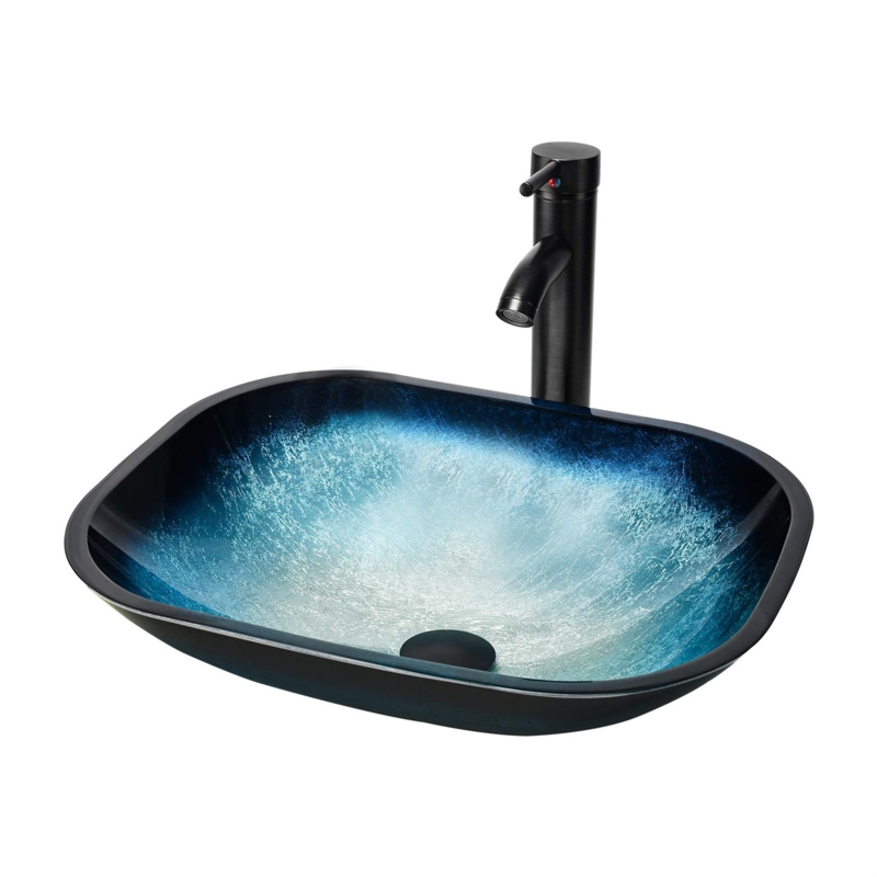 Artful Vessel Sink and Faucet Set