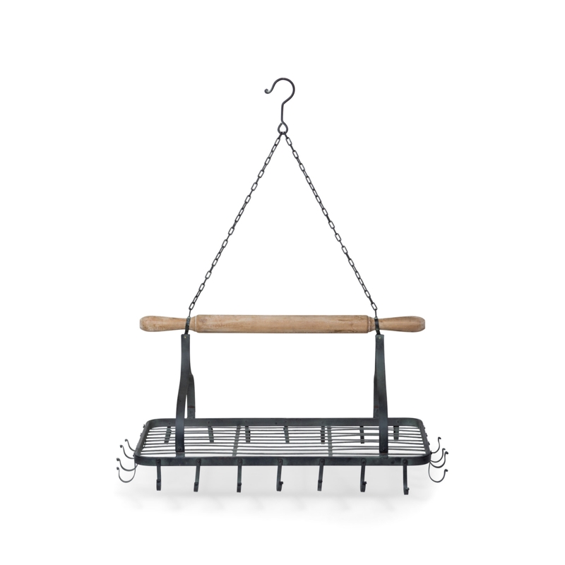 Hanging Rolling Pin Pot Rack