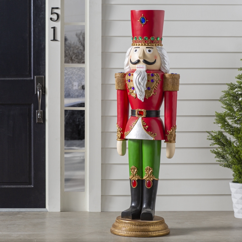 Festive Nutcracker Figurine 4'7" Tall