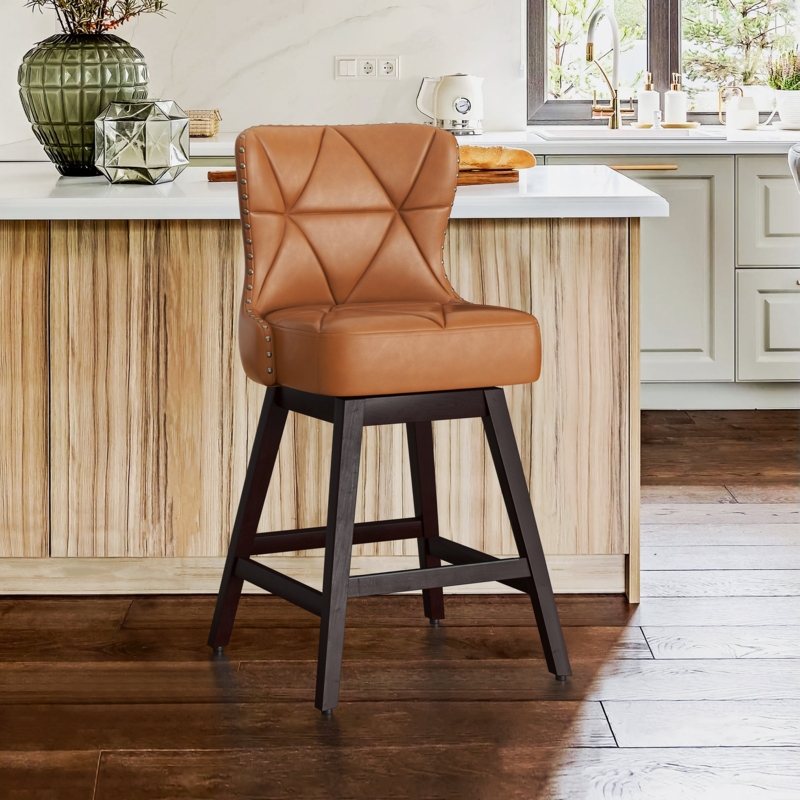 26" Mid-Century Modern Bar Stool