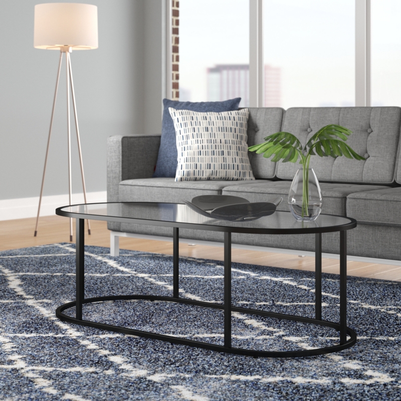 Pill-Shaped Art Deco Coffee Table