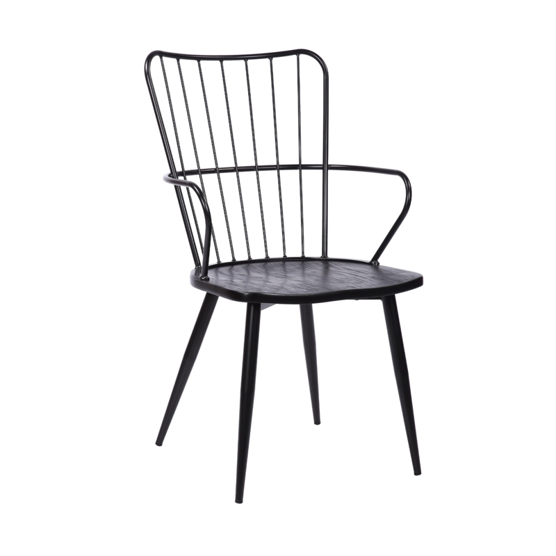 High Back Frame Side Chair with Armrest