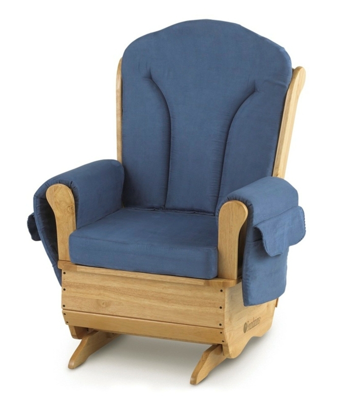 Commercial-Grade Glider Rocker with Storage