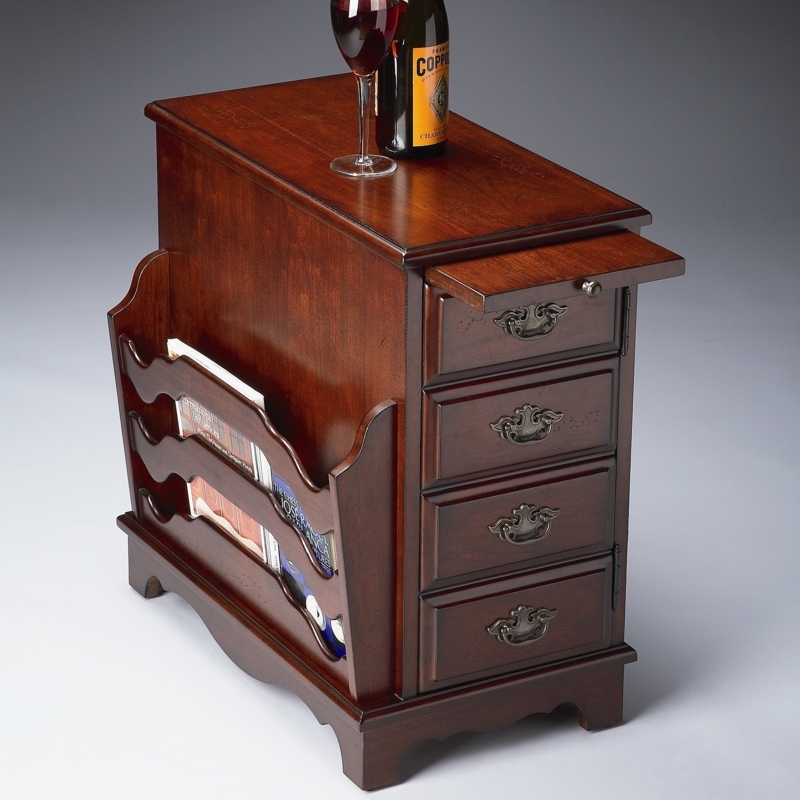 Classic End Table with Storage Features
