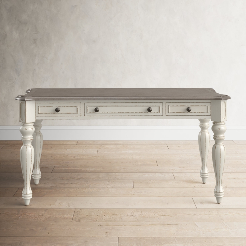 Vintage-Inspired Writing Desk with Storage