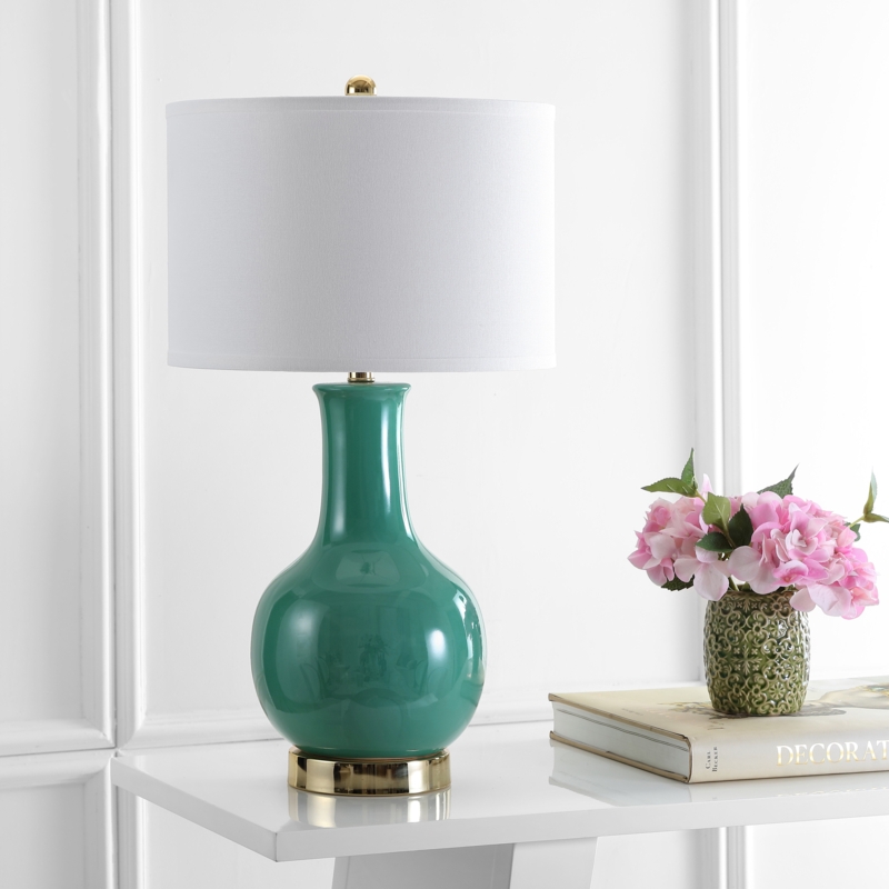 Mid-Century Gold Accent Table Lamp