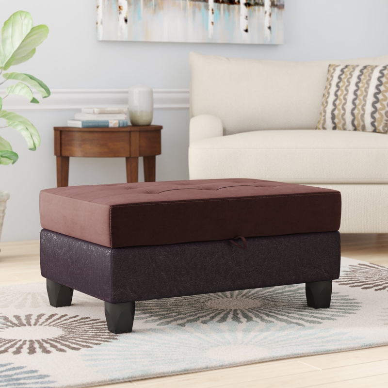 Rectangular Ottoman with Hidden Storage