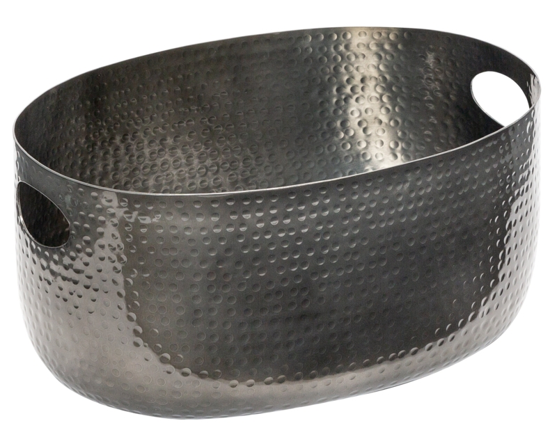 Large Black Aluminum Beverage Tub