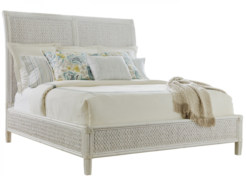 Siesta Key Rattan and Banana Leaf Bed