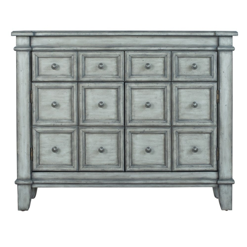 Faux Apothecary Chest with Drawers and Doors