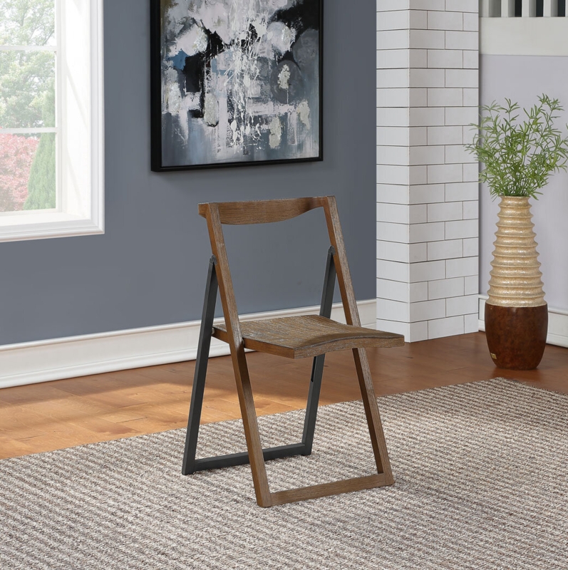 Folding Plywood and Rubberwood Chair