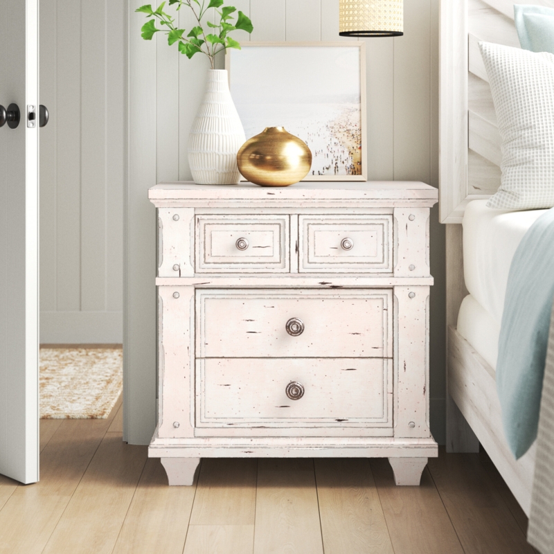 Antique Cobblestone White Dresser