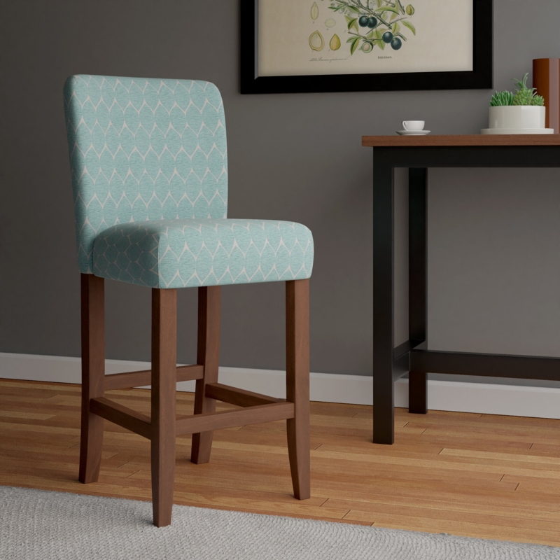 Coastal Style Oval Motif Bar Stool