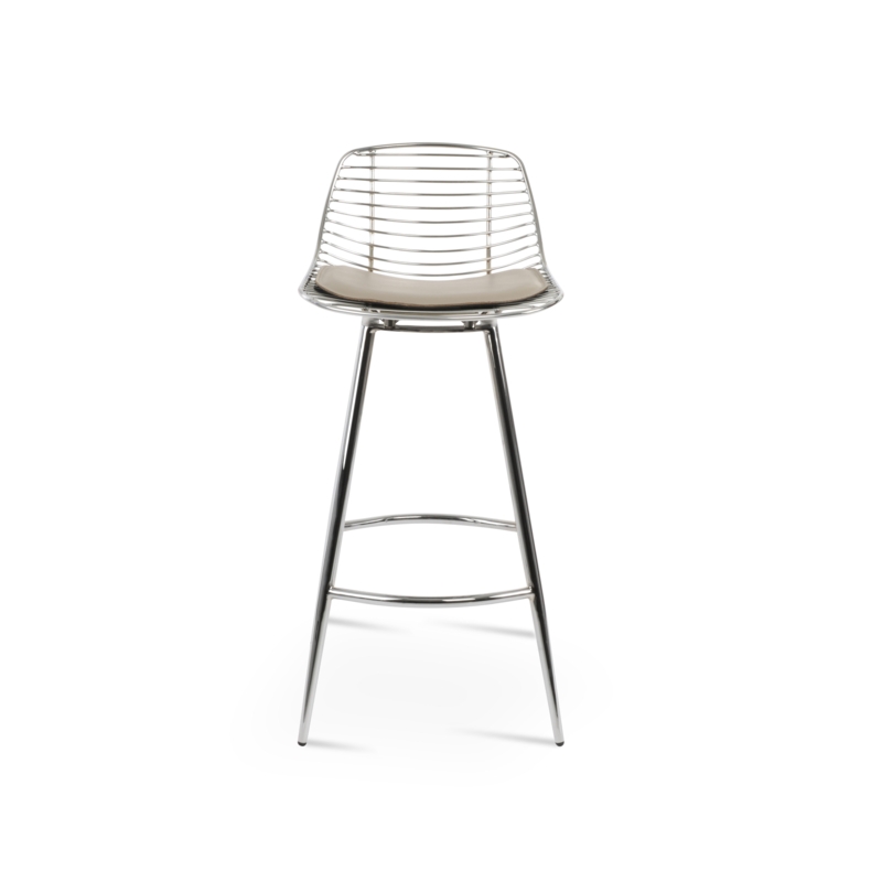 Timeless High-Tech Upholstered Stool