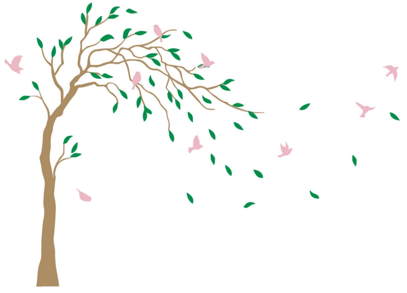 Nature-Inspired Wall Decal with Spring Vibe