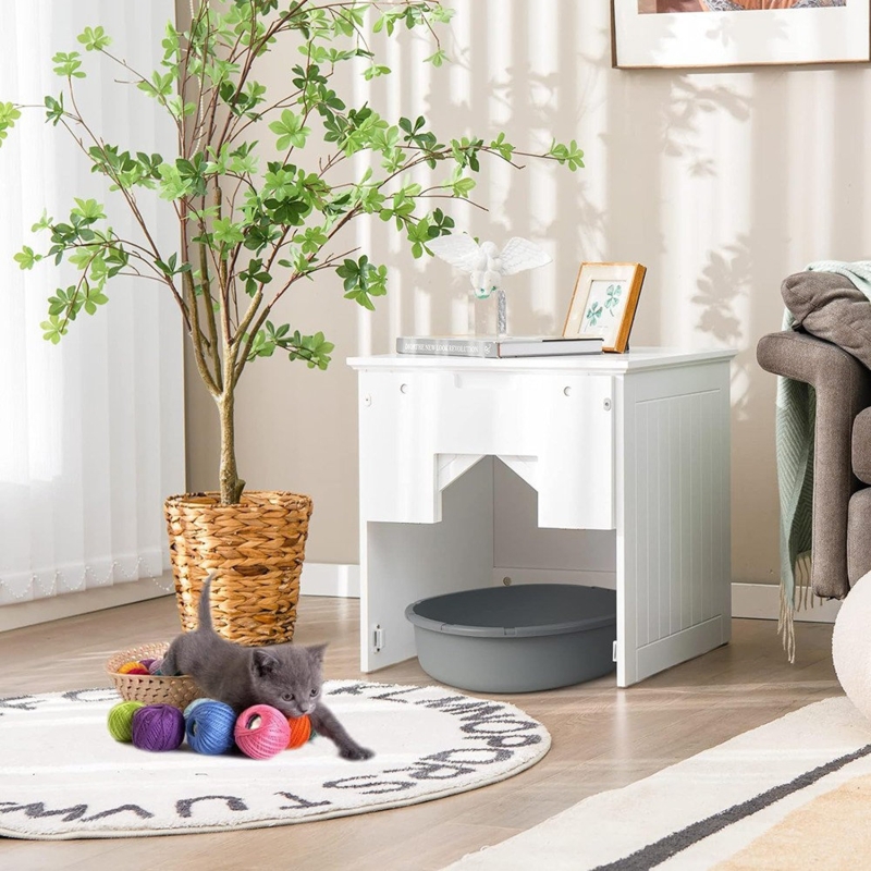 Enclosed Washroom Cat Box Furniture