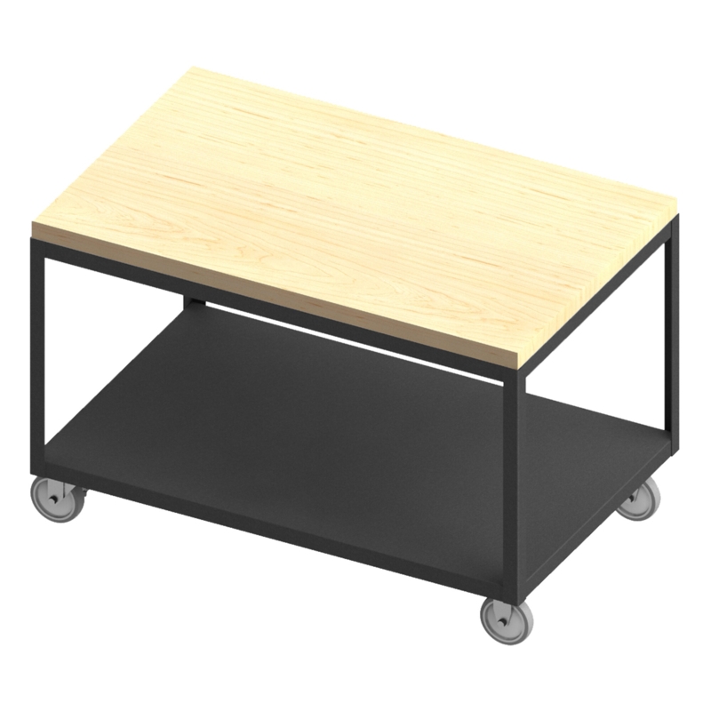 Industrial Bar Cart with Wine Rack