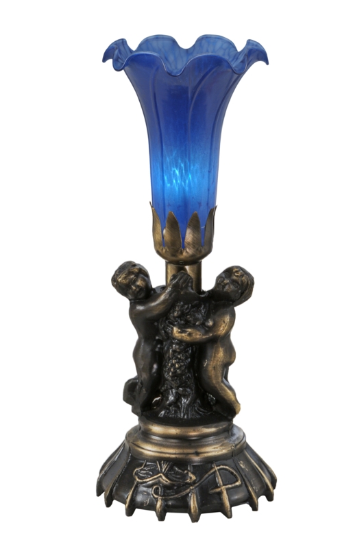 Handcrafted Art Glass Tiffany-Style Lamp