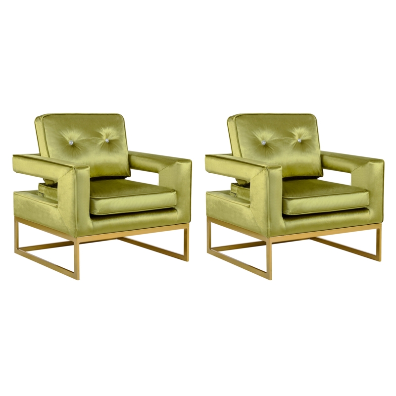 Accent Chair and Ottoman Set