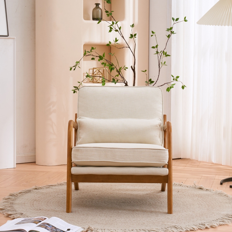 Modern Compact Sofa with Firm Cushions