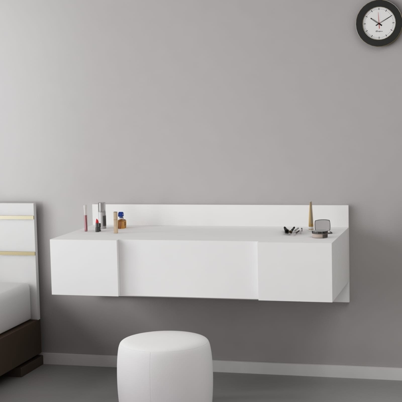 Dressing Table Vanity Set with Dimmable Lighted Mirror