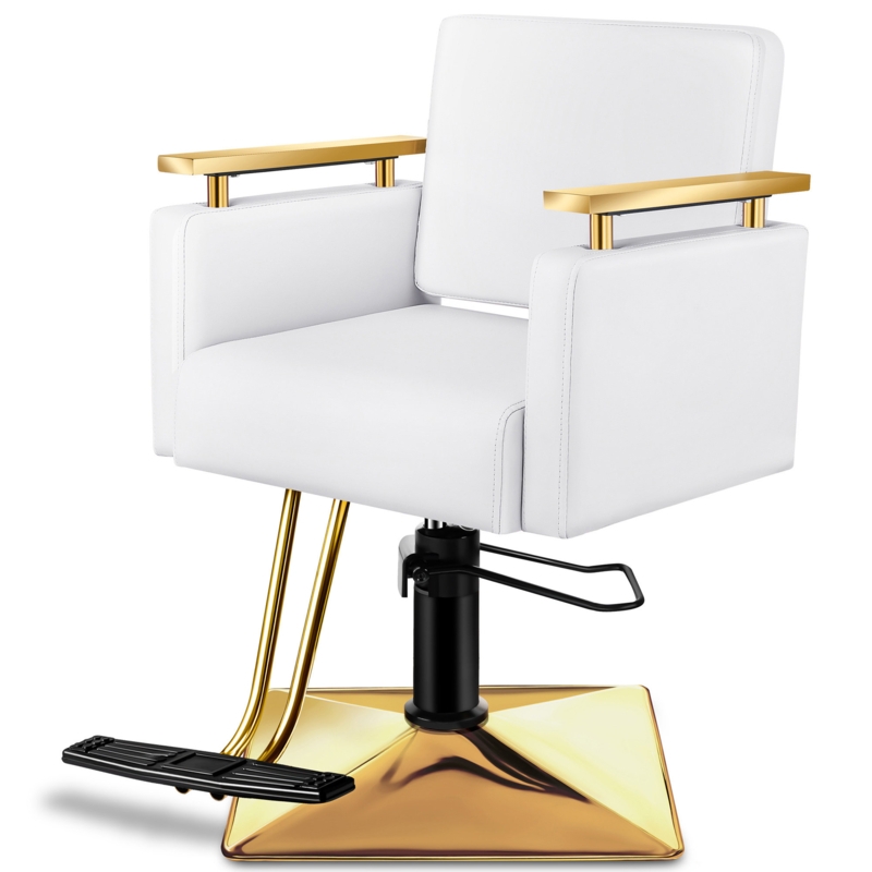 Professional Gold Salon Chair for Hairstylists