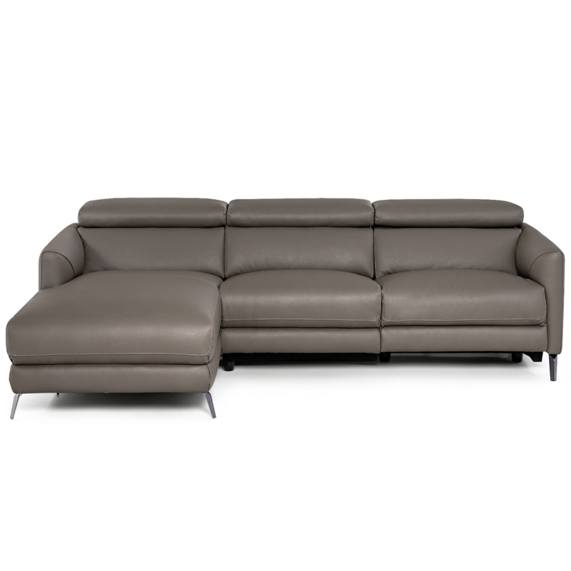 Modern Sectional Sofa with Electric Recliner and Chaise Lounge