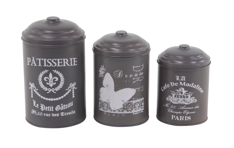 Vintage-Inspired Decorative Canisters Set