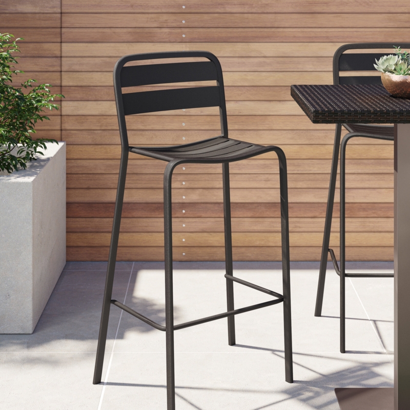 Industrial Wall-Mounted Desk with Shelves