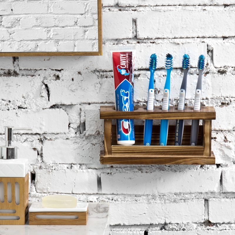 Wall-Mounted Bathroom Organizer Rack