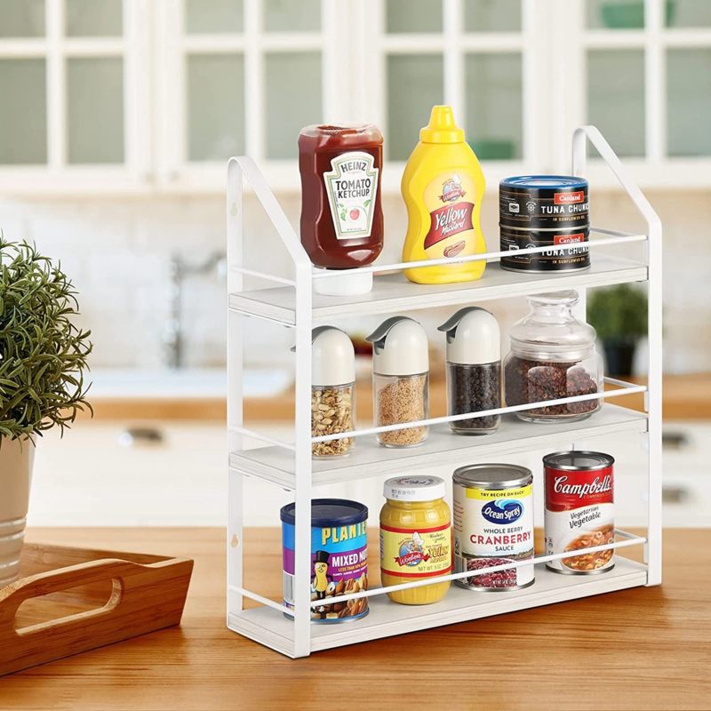 3 Tier Wall Mounted Spice Rack
