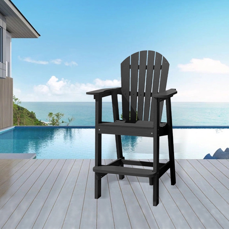 Adirondack Balcony Chair with Arm and Footrests