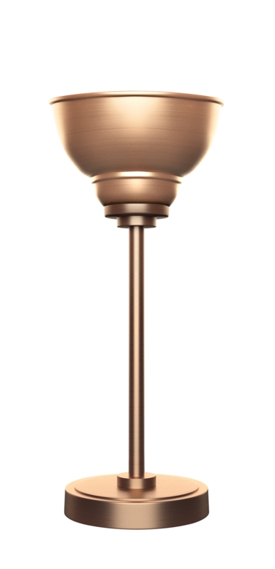 Accent Table Lamp with Graphite Double Bubble Shade
