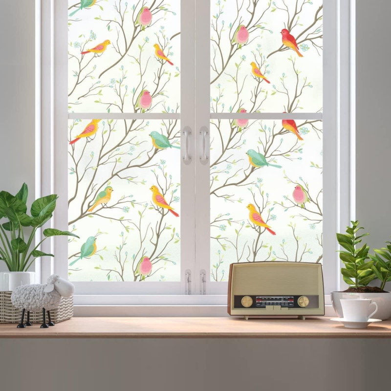 3D Birds Pattern Privacy Window Film