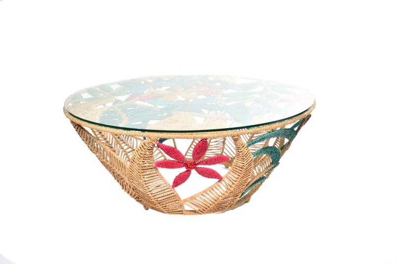 Elegant Glass Top Side Table