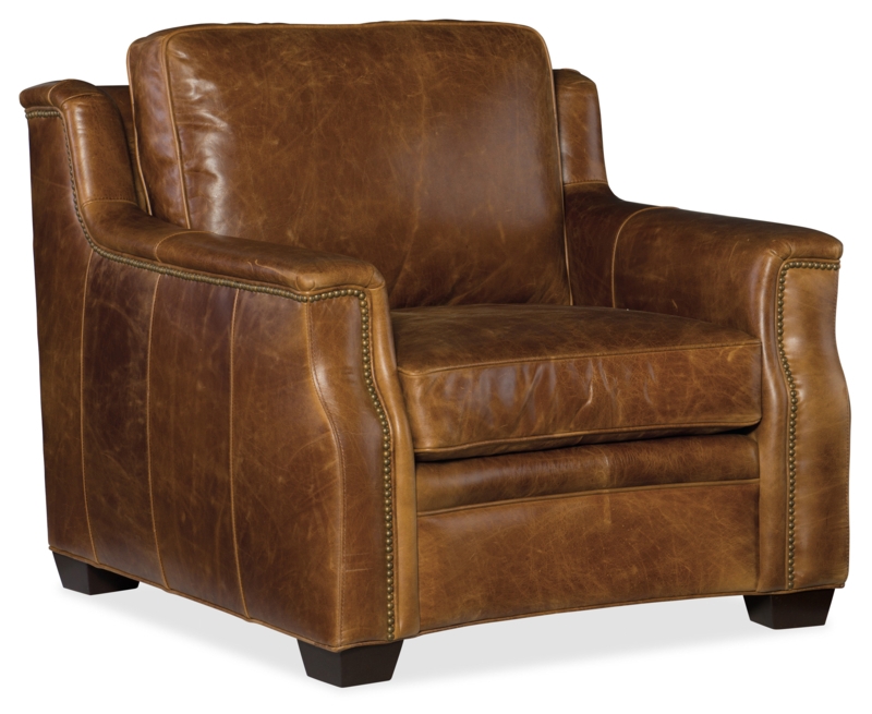 Chic Stationary Nailhead Trim Chair