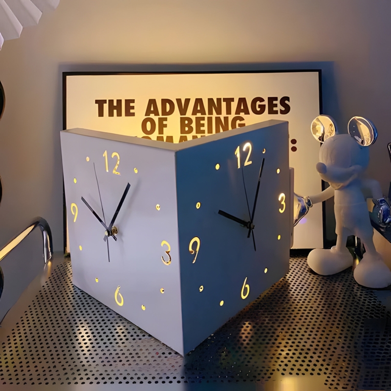 Corner Clock with Illumination