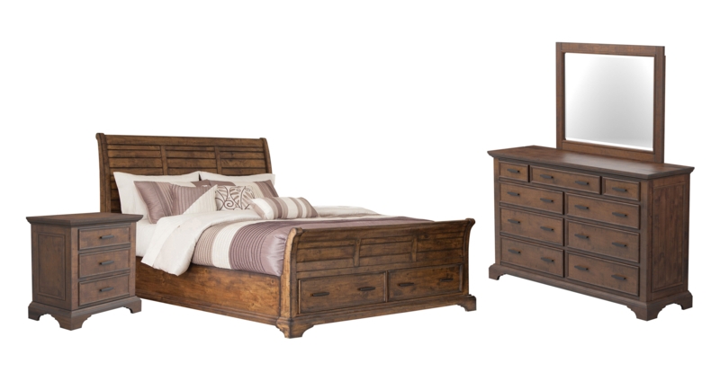 Four-Piece Sleigh Bedroom Set