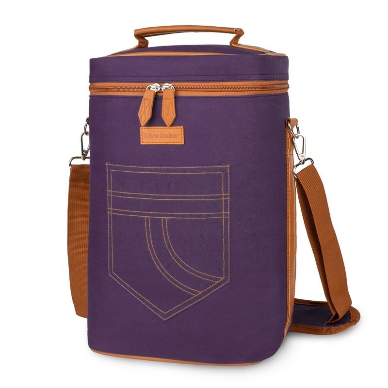 4 Bottle Wine Gift carrier - Insulated & Padded Portable Versatile Wine Carrying Cooler Tote Bag for Travel, BYOB Restaurant, Wine Tasting, Party, Great Gift for Wine Lover