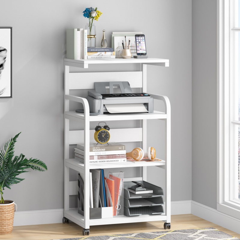 43.89'' H x 19.68'' W Printer Stand with Wheels