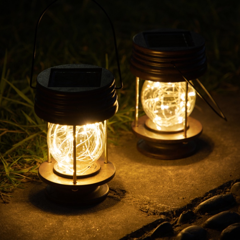 5.51'' Solar Powered Outdoor Lantern