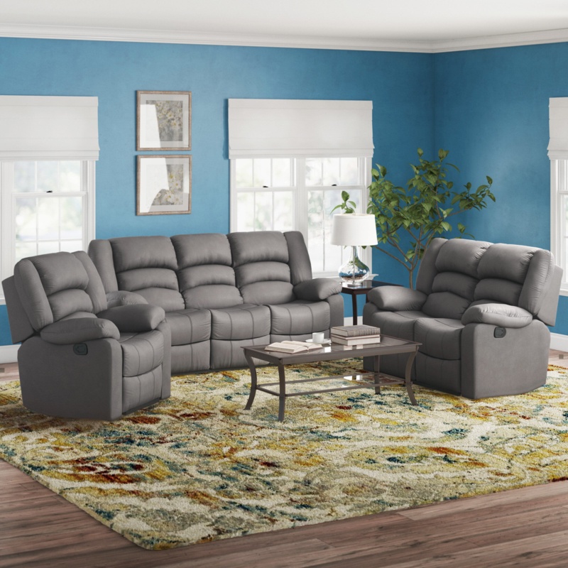 Aum 3 - Piece Reclining Living Room Set