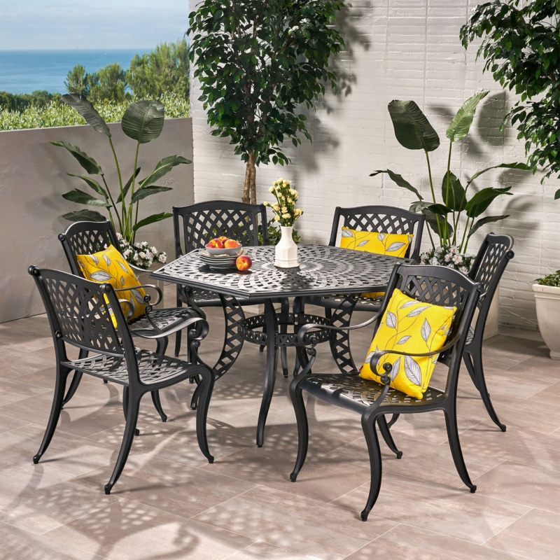 Belmont 6 - Person Specialty Outdoor Dining Set