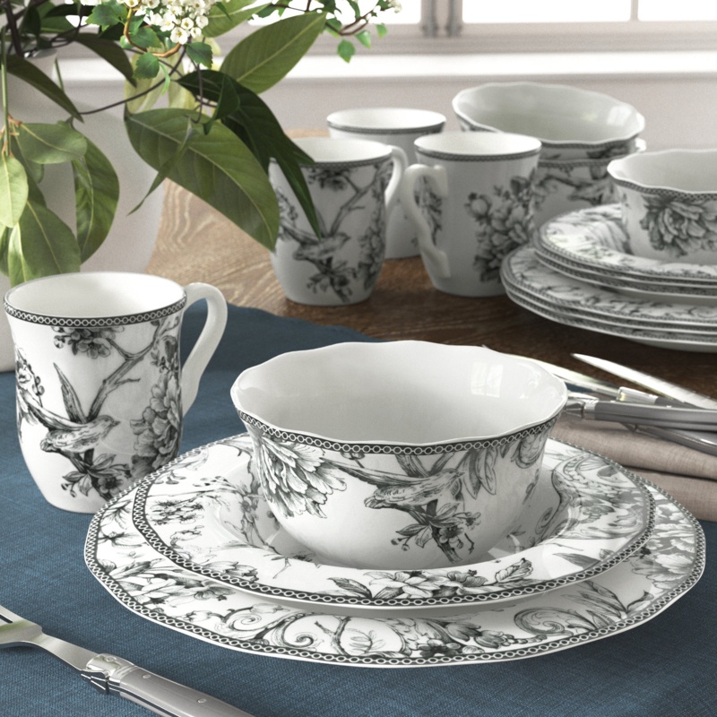 Birch Lane™ Edmund Porcelain China Dinnerware Set - Service for 4
