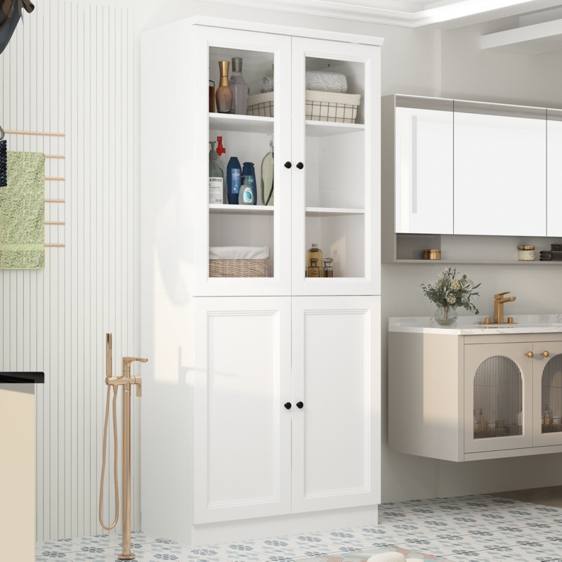 Bonface Freestanding Linen Cabinet
