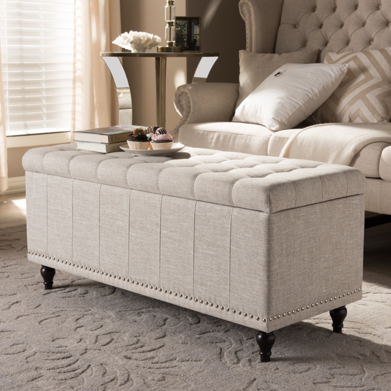 Cairo Upholstered Storage Ottoman