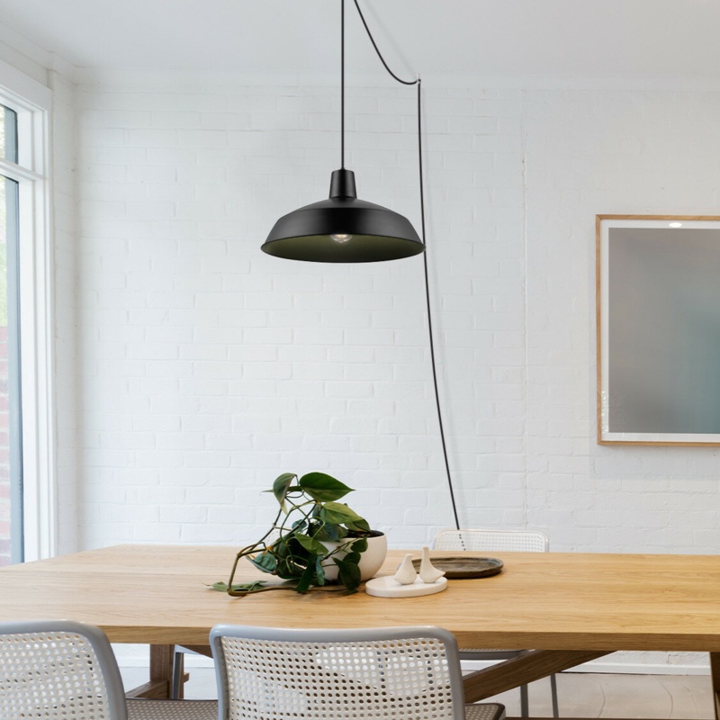 Cayson 1 - Light Black Single Pendant
