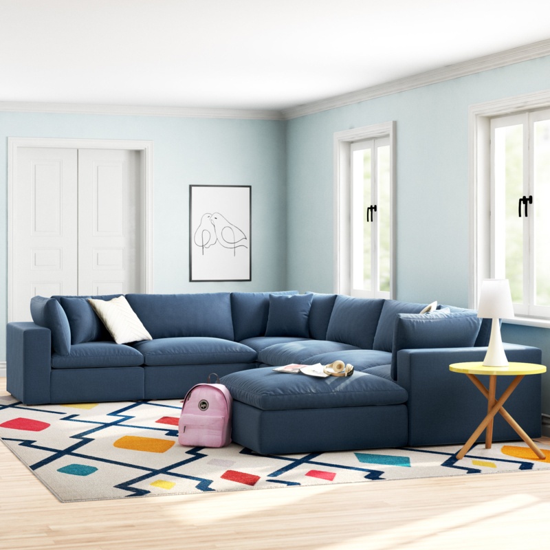 Commix 7 - Piece Upholstered Sectional