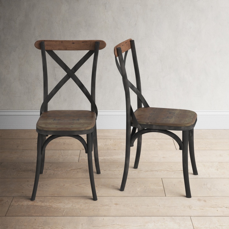 Damara Cross Back Side Chair