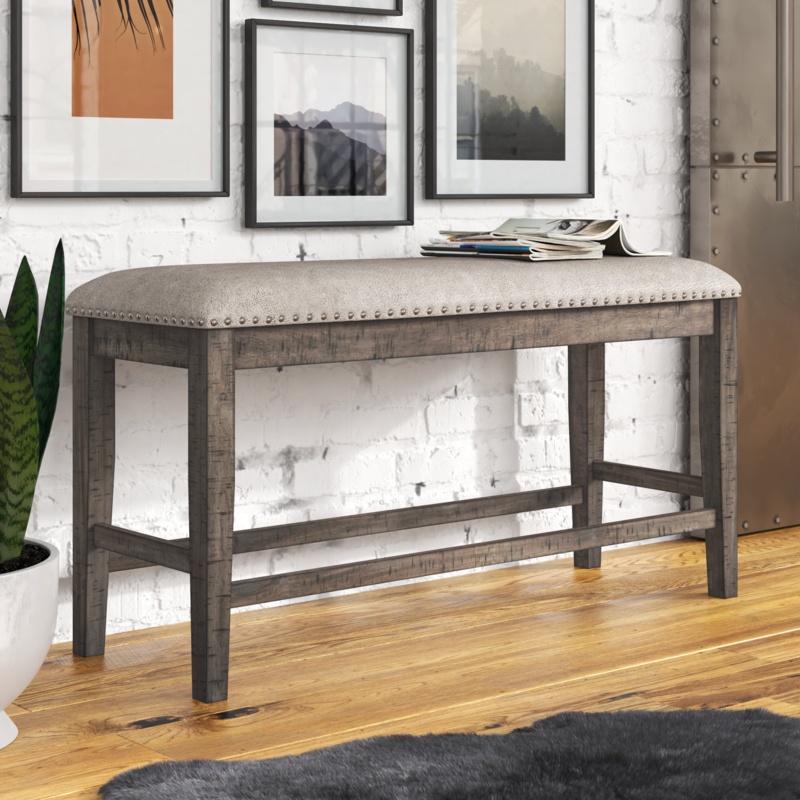 Darrell Faux Leather Upholstered Bench